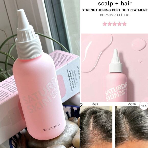 NIB Saturday Skin Scalp + Hair Strengthening Peptide Treatment Serum Hair Growth - Picture 1 of 11